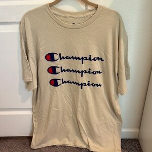 Champion Men's Beige T-Shirt